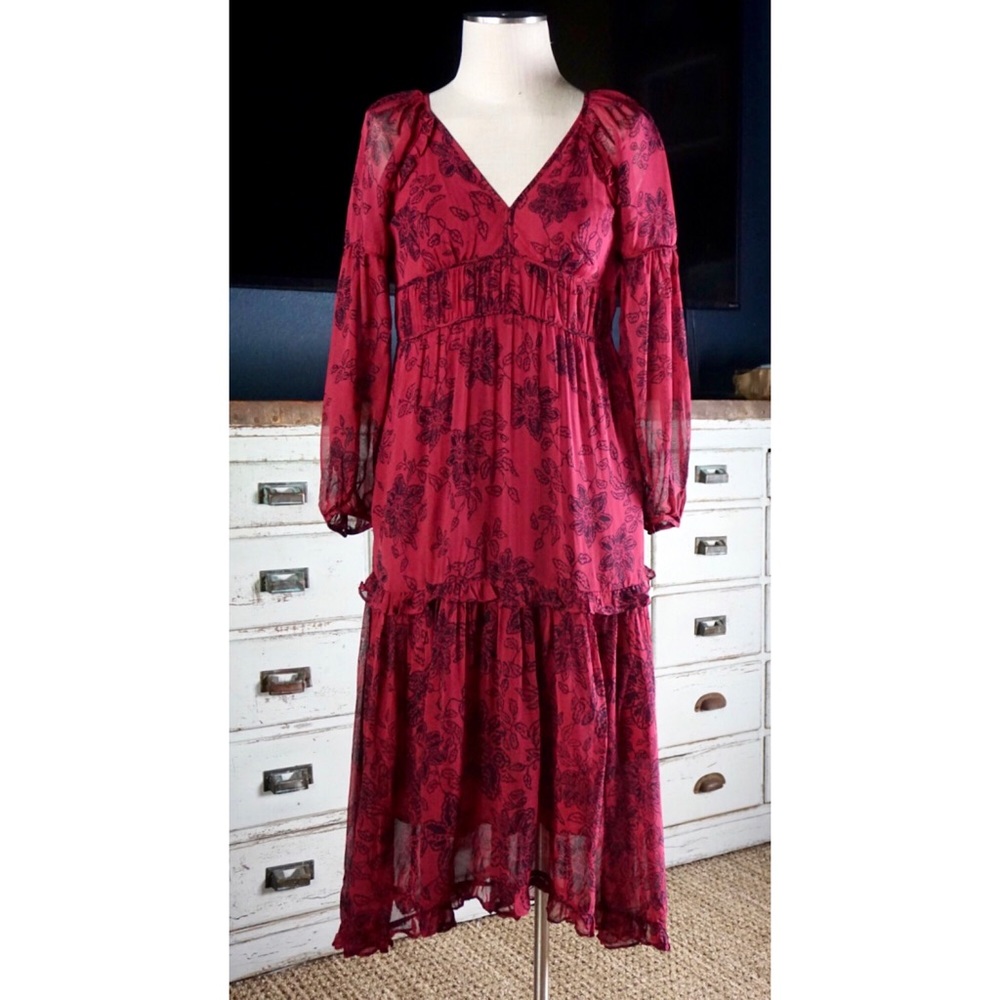 Anthropologie Annabella Maxi Dress New 4P Petite